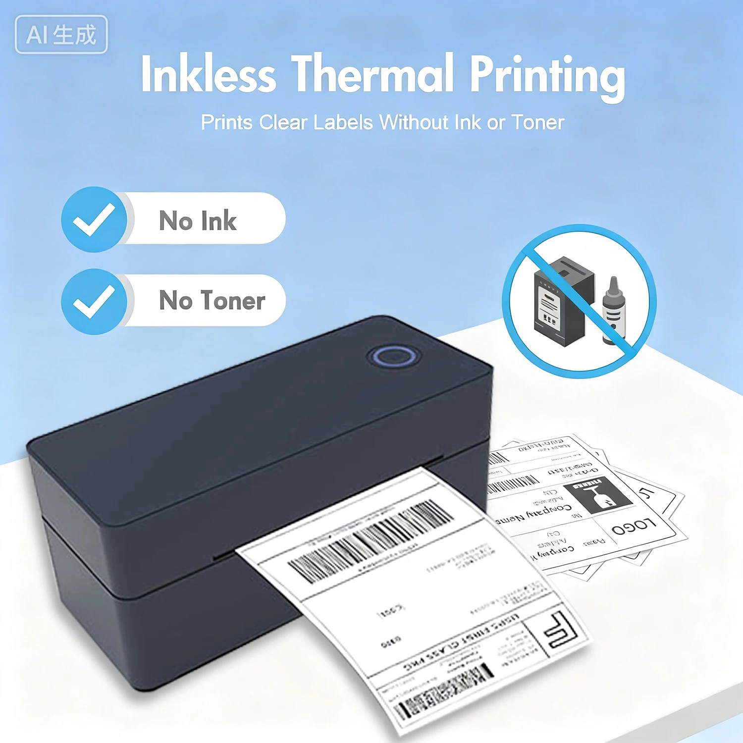 Bluetooth Thermal Printer4×6 Shipping Label Printer For Small Businesses,Desktop Thrmal Label Printers For Shipping Package - Image 4