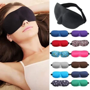 3D Contoured Sleep Mask – Ultra Soft & Total Light Blocking Eye Mask